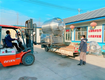 800L變頻水冷真空滾揉機(jī)發(fā)往濰坊昌樂